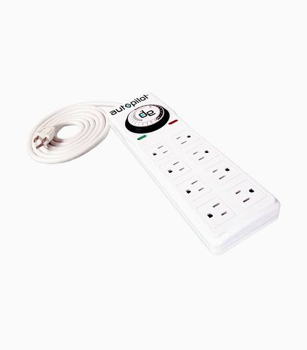 Autopilot Surge Protector with 8 Outlets & Timer